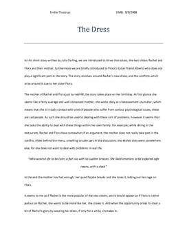 Analyse: "The Dress" af Julia Darling.