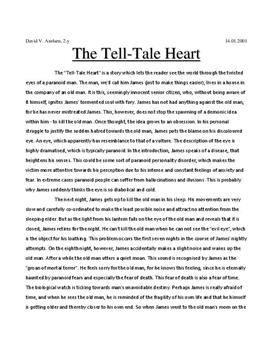 The tell tale heart essay