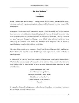 “The Road Not Taken” by  Robert Frost 