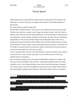 Analysis: Obama's election speech