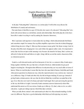 Educating Rita