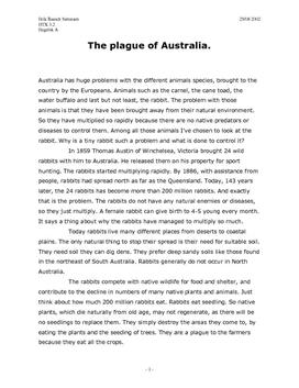 The plague of Australia.