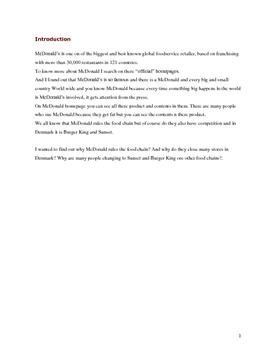 Info about McDonald