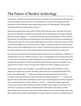 The Future of Nuclear technology
