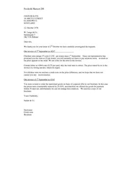 Engelsk handelsbrev