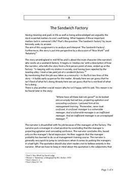 The Sandwich Factory