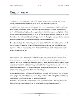 Engelsk essay