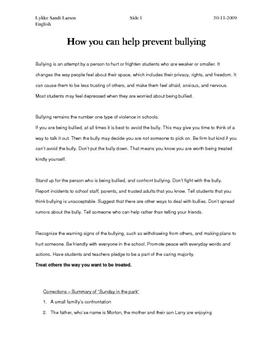 How you can help prevent bullying