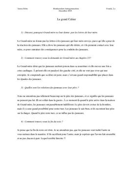Le grand Cahier