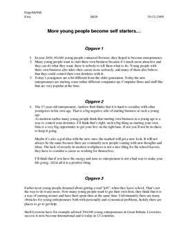 More young people become self starters…