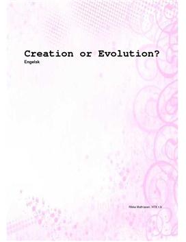 Creation og Evolution