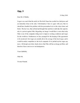 Dear Mr. O’Malley