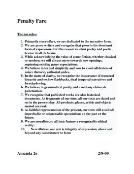 Engelska uppsats om "Penalty fara"
