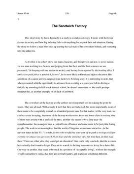 The sandwich factory