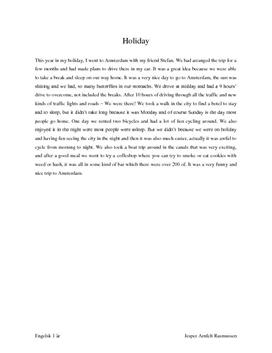 Our own story: Holiday