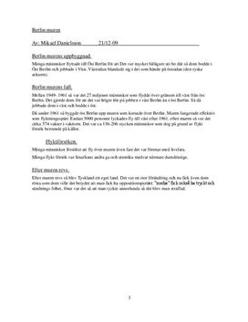 Berlin muren - lite fakta