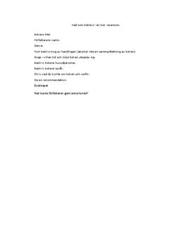 Vad en recension behöver