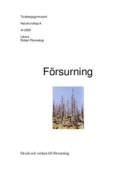 Försurning