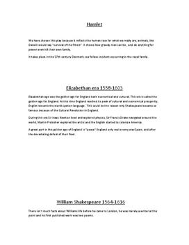 "Hamlet" av W. Shakepeare - Review