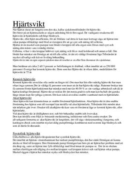 Hjärtsvikt