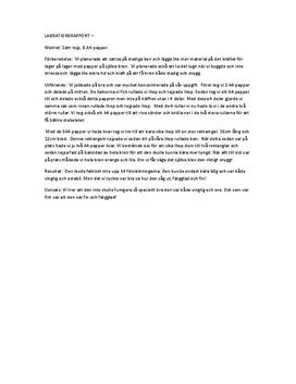 Labrationsrapport
