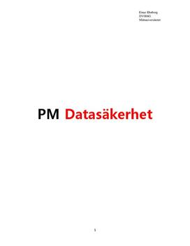 Datasäkerhet