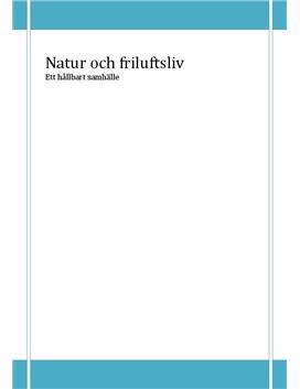 Natur- och friluftsliv