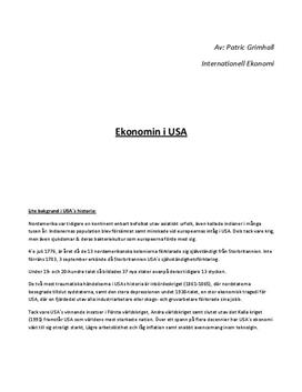 Ekonomin i USA
