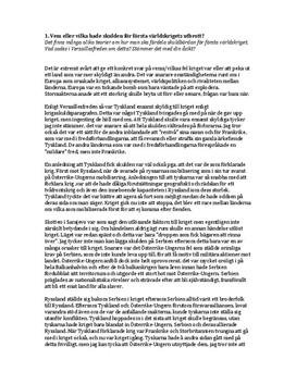Vem eller vilka hade skulden för första världskrigets utbrott?