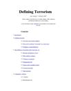 Defining Terrorism