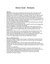 Stone Cold - Analysis