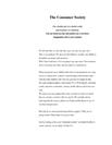 The Consumer Society