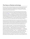The Future of Nuclear technology