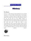 Computer HIstory