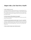 Burgers take a fast food bite at health
