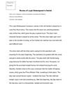 Review of Loyal Shakespeare’s Hamlet