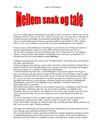 Mellan pratar och tal