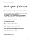 Book report  of the wave