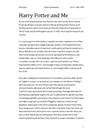 Harry Potter and Me