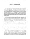 Engelsk essay over ”Champagne Flight”