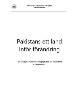 Pakistan | Historia och Utveckling