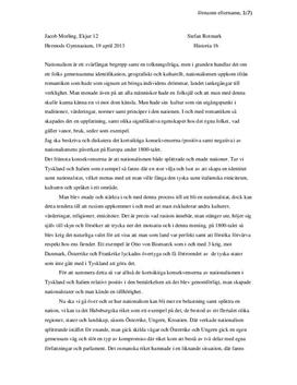 Nationalism och Demokrati under 1800-talets Europa | Historia 1b