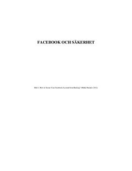 Facebook och Säkerhet | Integritet och Privatliv på Sociala Medier