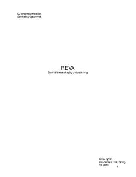 REVA | Rättssäkert och effektivt verkställighetsarbete | Samhällskunskap 2
