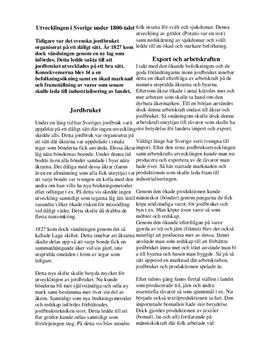 Sverige under 1800-talet | Jordbrukets utveckling | Historia 1b