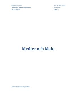 Medier och makt | Diktatur | Demokrati | Yttrandefrihet