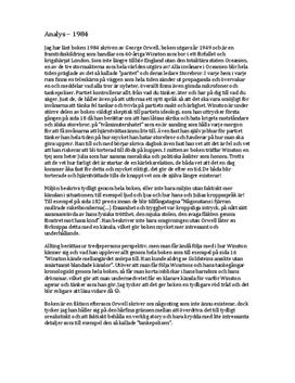 "1984" av George Orwell | "The Road" av Cormac McCarthy | Analys och Jämförelse