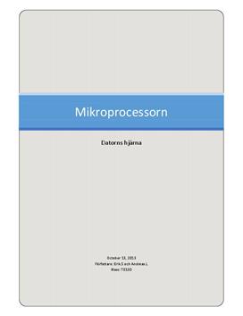 Mikroprocessor | Datorteknik