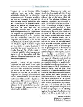 Monarki i Sverige | Argumenterande text