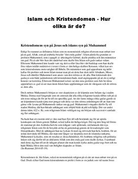 Islam och Kristendom | Jämförelse